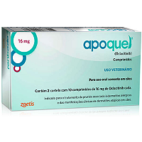 Apoquel Dermatológico Zoetis para Cães 16mg Tamanho:Caixa C/ 20 Comprimidos