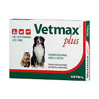 Vermífugo Vetnil Vetmax Plus para Cães e Gatos 700 mg