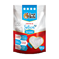 Areia Higiênica Sílica Grossa Great Pets para Gatos 1,6kg