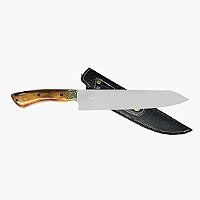 Faca para Cozinha e Churrasco 8” Facas King Santoku Cabo em Madeira