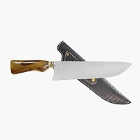 Faca para Churrasco 10” Facas King Picanheira Chef Cabo em Madeira