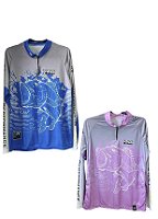Camiseta de pesca com proteção UV 50+ KING pai e filho