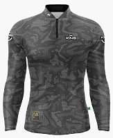 Camiseta de pesca King Brasil com proteção UV 50+ Camuflada