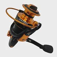 Molinete Para Pesca Da 4000 Carretel Alumínio 12 Rolamentos Cor Preto/Dourado Lado da manivela Direito/Esquerdo