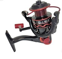 Molinete J.W.S TE5000, cor Vermelho e Preto 5.0:1