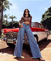 CALCA JEANS FEMININA RELAXED 44