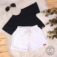 Conjunto Camiseta e Short Bebê 0 a 4 Anos – Miniatto Algodão