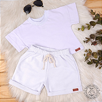 Conjunto Camiseta e Short Bebê 0 a 4 Anos – Miniatto Algodão