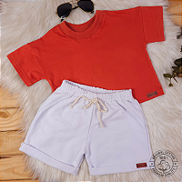 Conjunto Camiseta e Short Bebê 0 a 4 Anos – Miniatto Algodão