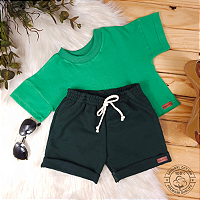 Conjunto Camiseta e Short Bebê 0 a 4 Anos – Miniatto Algodão