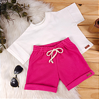 Conjunto Camiseta e Short Bebê 0 a 4 Anos – Miniatto Algodão