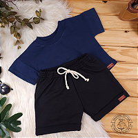 Conjunto Camiseta e Short Bebê 0 a 4 Anos – Miniatto Algodão