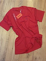 Camiseta Básica Hugo Boss Masculina Vermelho