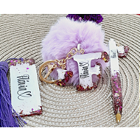 KIt Chaveiro, Caneta e Marca Página Personalizado