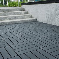 Deck modular plástico 30x30 - 01 unidade CINZA