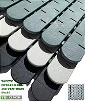 01 TAPETE COM 108 VENTOSAS 54x54 PARA BOX BANHEIRO