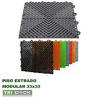 01 Peça Estrado Plástico Modular Garagem Automotiva 33x33