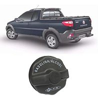 Tampa do Tanque de Combustível Vedada com Rosca Fiat Strada 2004 a 2020