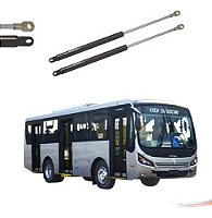 Par Amortecedores Tampa do motor Ônibus Caio 2 unidades