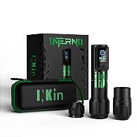 Maquina Pen Ez Tattoo Inferno com Ajuste de Curso （2.0mm-4.5mm）- Cor Preto Total