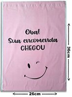 Envelope Plástico Rosa 26x36 cm