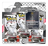 POKEMON BLISTER TRIPLO - FOGO BRANCO 1X1 POKEMON
