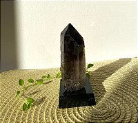 Cristal Fumê (base de madeira)