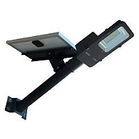 Luminária LED Pública 60W Preta Solar IP65 INMETRO.