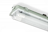 Luminária hermética de sobrepor IP65 para 2 lâmpadas 9/10W 60cm.