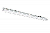 Luminária hermética de sobrepor específica para 1 lâmpada TUBO LED 18/20W 120cm.