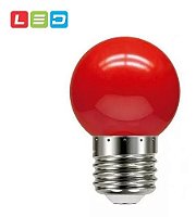 Lâmpada led bolinha G45 1,5w decorativa vermelha E27 220v Galaxy Led.