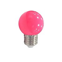Lâmpada led bolinha G45 3w decorativa rosa E27 127v Galaxy.