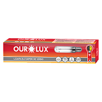 Lâmpada Sódio Tubular 150W E40 Ourolux.