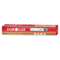 Lâmpada Sódio Tubular 400W E40 Ourolux.
