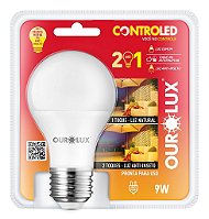 Lâmpada Inteligente Controled 9W 2 em 1 Anti-Inseto - Luz Morna bivolt.