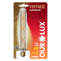 Filamento Superled Tubo T185 4W bivolt 2400K.