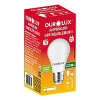 Lâmpada Superled Ouro 9W dimerizável 2700K bivolt.