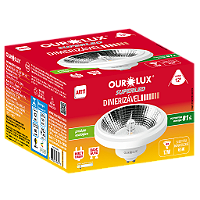Lâmpada Superled AR111 12W bivolt dimerizável 2700K 12°.