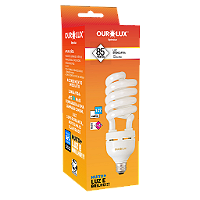 Lâmpada Fluorescente Spiralux 85W 127V 6400K E27.