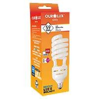 Lâmpada Fluorescente Spiralux 59W 220V 6400K E27.