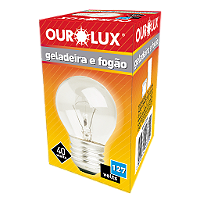 Lâmpada Incandescente Geladeira-Fogão 40W 127V.