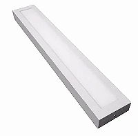 Luminária Plafon LED 36W Retangular 15cm x 120cm Sobrepor 3000K bivolt.