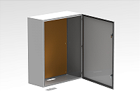 Quadro de comando com flange 760x600x220mm.