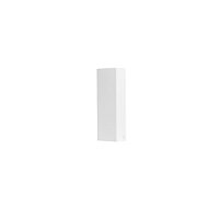 Arandela LED Wall Mini Retangular Facho Aberto Externo 3000K 5W Bivolt IP65 10x3,6x2cm Policarbonato Branco.