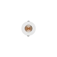 Plafon de embutir LED Móbili redondo para movelaria MDF 25° 2700K 1,5W bivolt Ø3,7X2,9cm policarbonato e ABS branco.