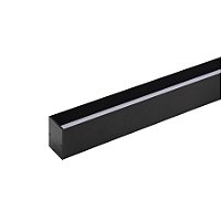 Perfil de sobrepor LED Archi linear 1 metro IRC 93 2700K 28W/m 24V alumínio preto.