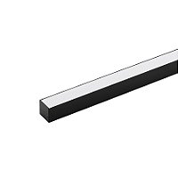 Perfil de sobrepor LED Archi linear 1 metro IRC 93 2700K 14W/m 24V alumínio preto.