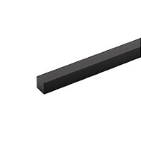 Perfil de sobrepor LED Archi Linear 1 metro IRC 93 lente preta 2700K 18,5W/m 24V alumínio preto.