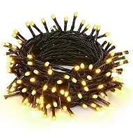 Pisca de Natal 100 Leds Branco Quente 8 Funções 10 Metros fio verde 127V.