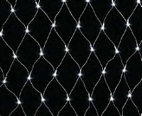 Rede de Natal sequencial com 320 LEDS branco frio 8 funções 2,4m x 1,8m 127V.